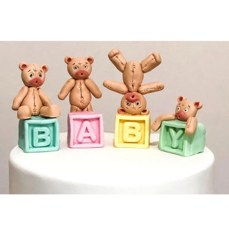 

Bear Silicone Fondant Cake Decor Mould Chocolate Baking Sugarcraft Mold Tool DIY