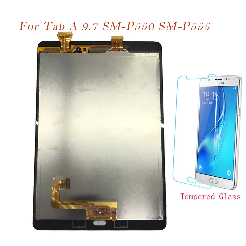 Планшетный ЖК-дисплей для Samsung Galaxy Tab A 9 7 P550 P555 SM-P550 SM-P555 кодирующий