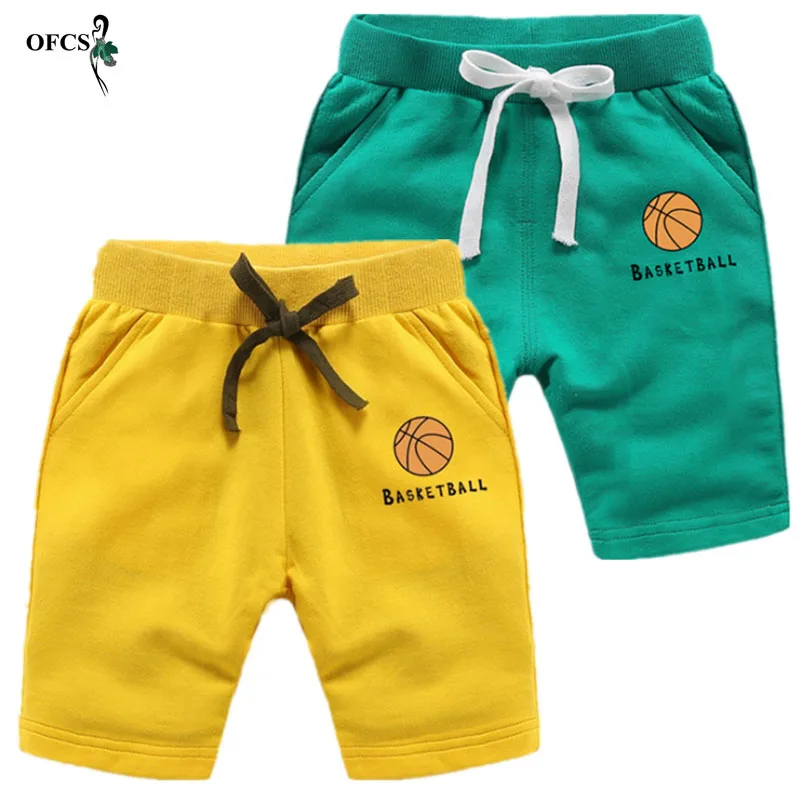 

OFCS Baby Boys Shorts Trousers For Boy Girls Shorts Children's Cotton Sports Boys Beach Shorts Kids Boys Short Motion Pants 2-12