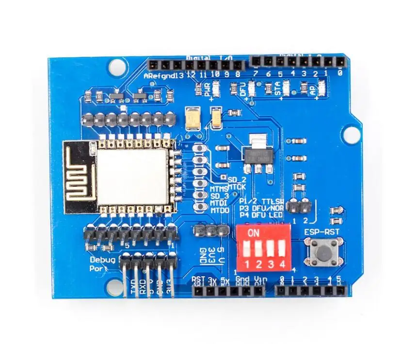 ESP8266 ESP-12E UART WIFI беспроводной Щит макетная плата для Arduino UNO R3 схемы модули плат один