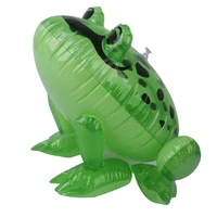 inflatable green frog toad jungle animal toy kids party bag fillers