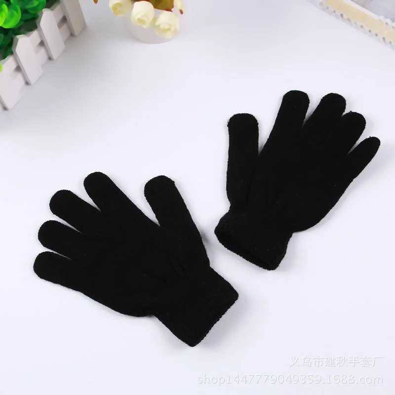 Перчатки для рыбалки теплые вязаные Стрейчевые перчатки с пятью пальцами спорта
