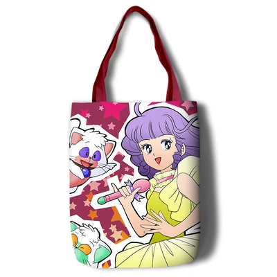 15 Creamy Mami японская женская Большая вместительная сумка-тоут, Холщовая Сумка на плечо, портативные пляжные сумки для покупок, Повседневная Сумка-тоут Feminina - Цвет: 15