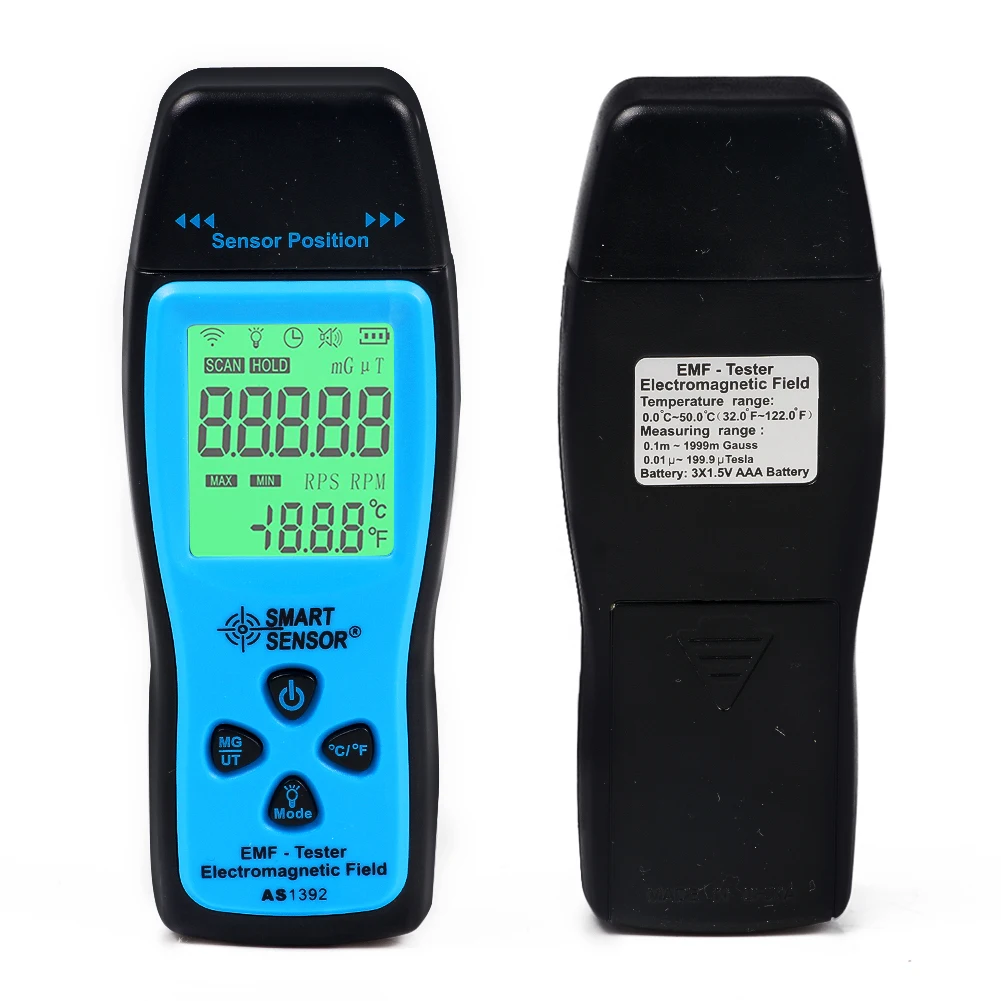 Портативный цифровой ЖК Тестер EMF электромагнитного поля детектор