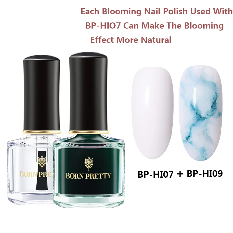 Set 9 BORN PRETTY лак для ногтей с акварельными чернилами 6 мл Smuoce Blossom лак для ногтей долговечный DIY Дизайн Маникюр - Цвет: Set 9