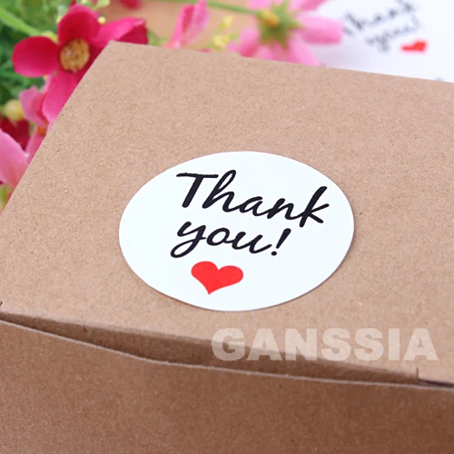 100 шт./лот Новинка Спасибо Печать наклеек подарочная печать стикеры для домашнего хлебобулочные изделия