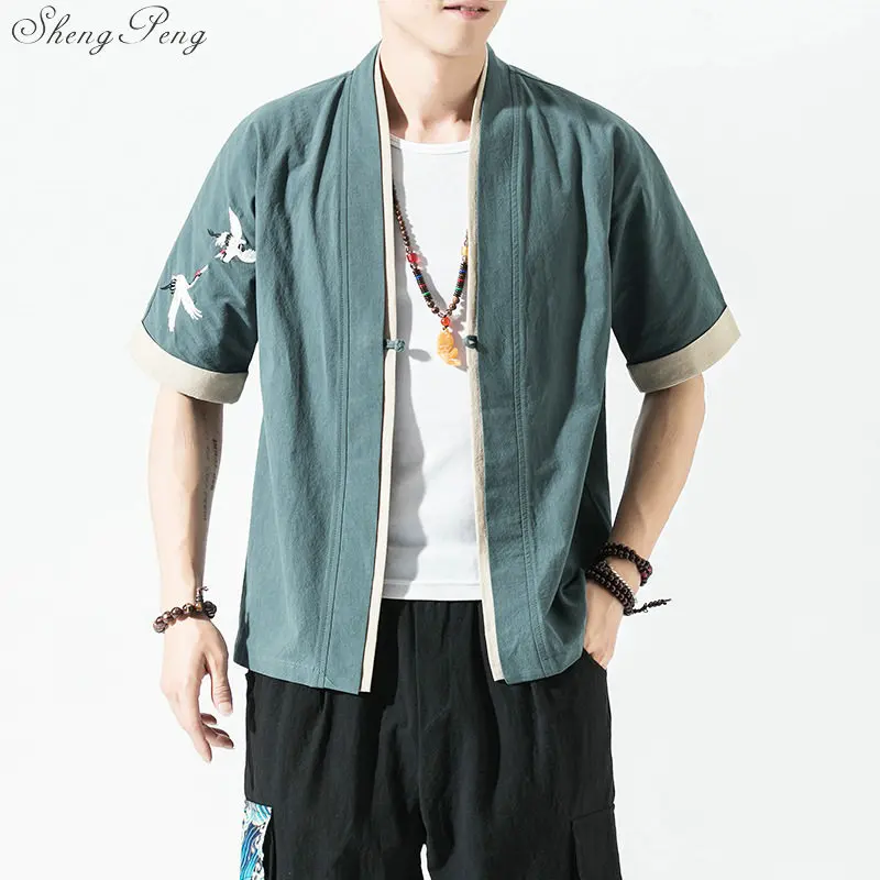 

Kimono Men Black Japanese Kimono Men Samurai Costume Male Yukata Haori Japanese Streetwear Clothing Mens Kimono Jacket G056