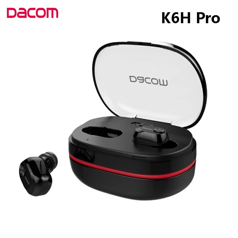 Dacom K6H Pro СПЦ туры беспроводные наушники Bluetooth BT5.0 мини крючок для сережки наушники с 1100 мАч коробка спортивные наушники