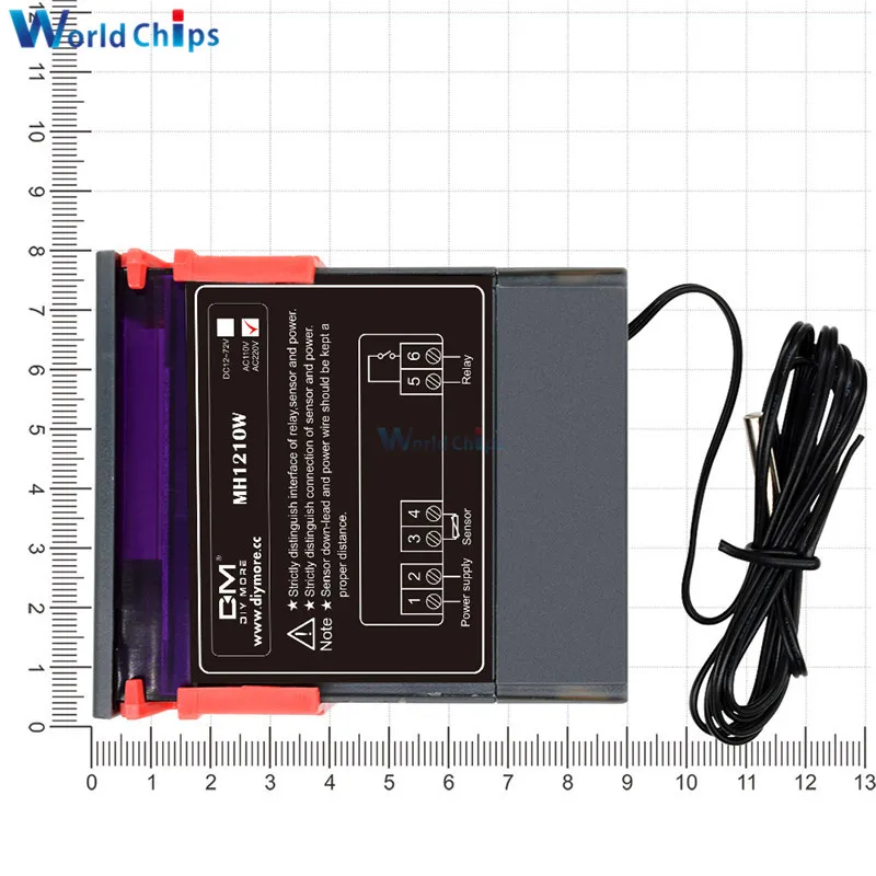 Цифровой регулятор температуры MH1210W 90 250 В 10 А 220 ler 50 ~ 110 градусов Цельсия контроль