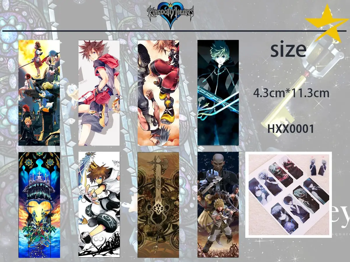 8 шт./компл. Королевство Сердца Закладки креативная табличка для надписи карты