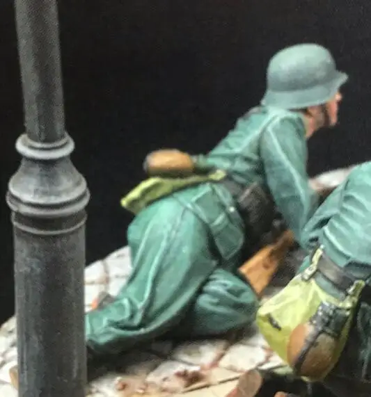 1/35 смолы цифры WWII German солдат 2 шт./компл.(без майки