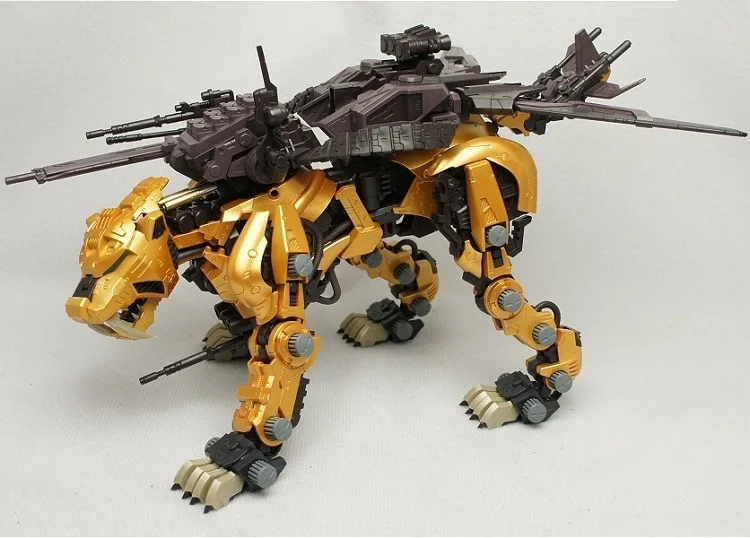 БТ Модели Строительные наборы: ZOIDS EZ-016 Saber Tiger Gold 1: 72 Масштаб полное действие пластиковый комплект сборка модели на день рождения рождественские подарки