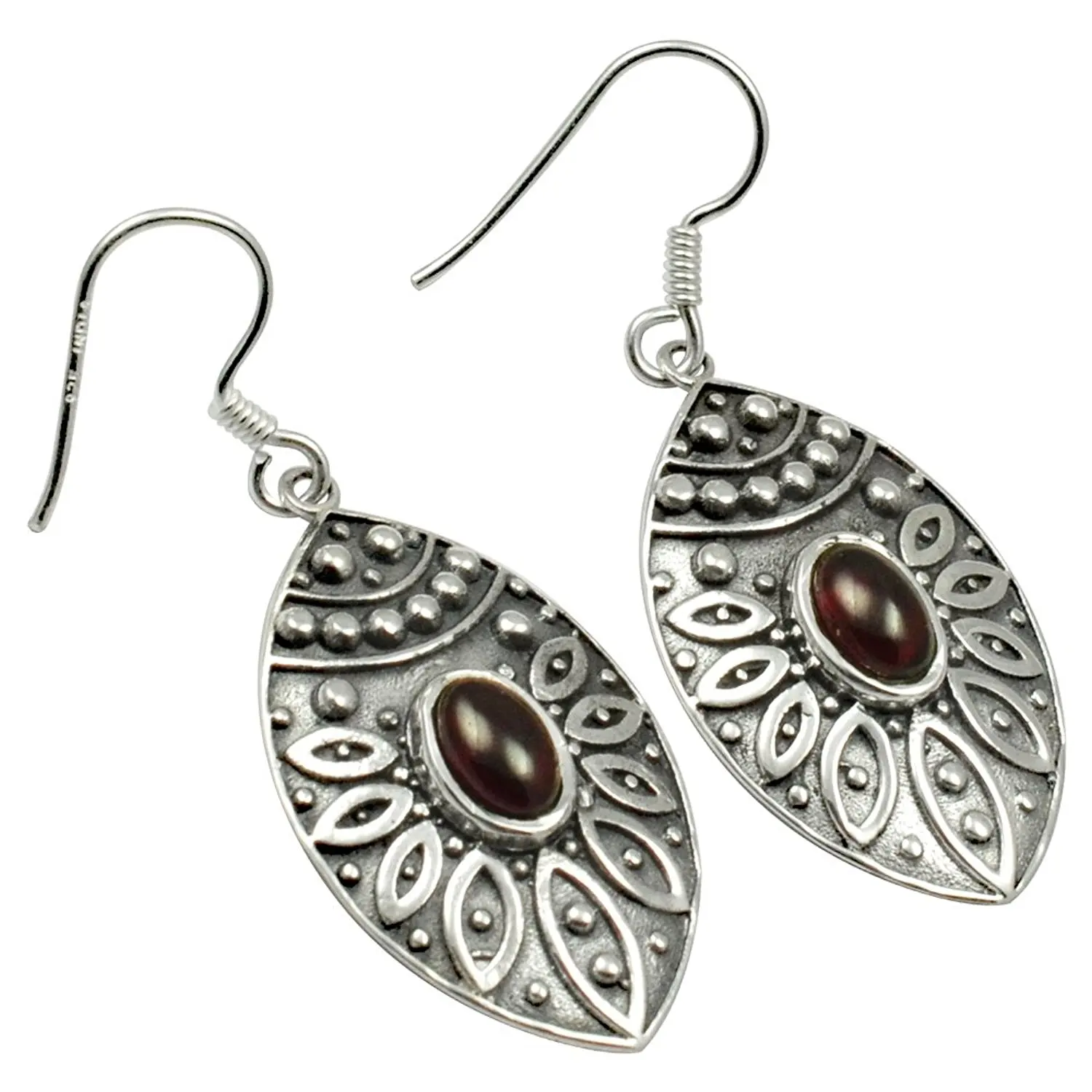 

Lovegem Genuine Rubellite EARRINGS 925 Sterling Silver, 41 mm, AE1921