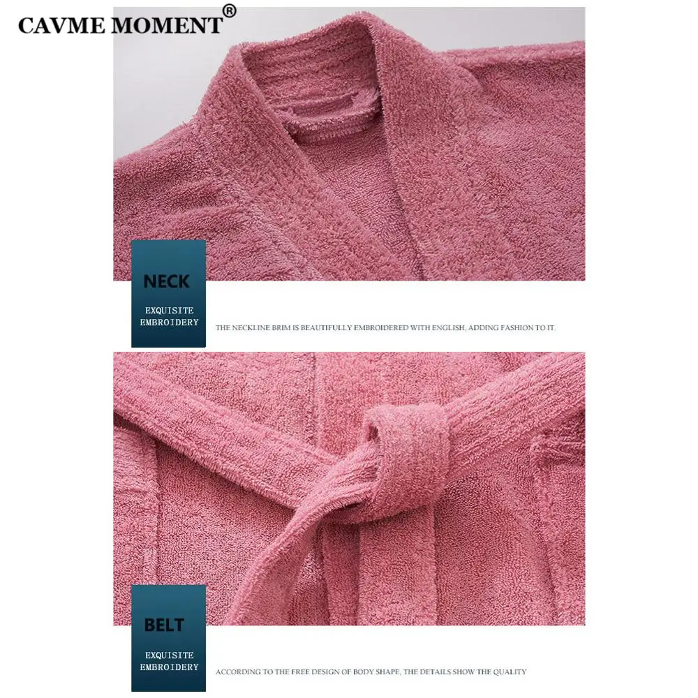 CAVME, кимоно из чистого хлопка, махровый банный халат, отельное полотенце, халат для пар размера плюс, халаты, ночная рубашка, домашняя одежда, персональный логотип, на заказ