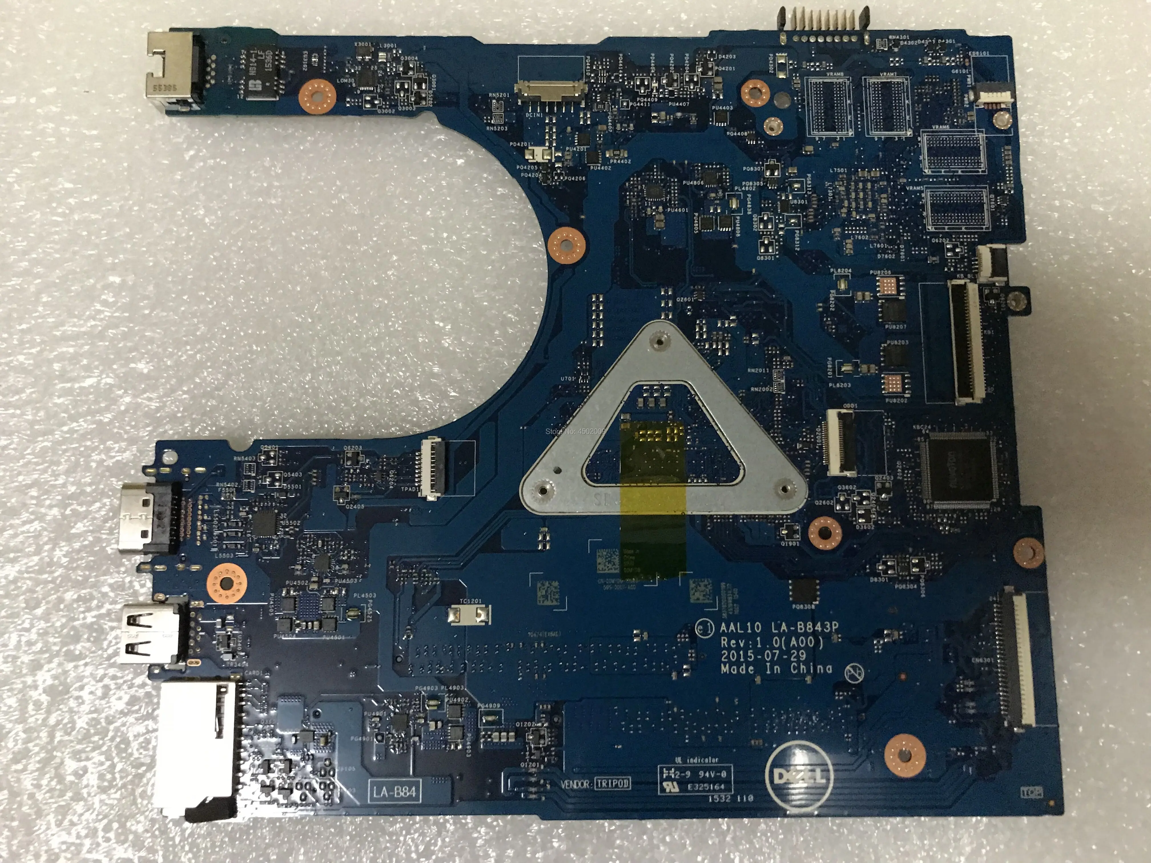 Для dell Vostro 3458 3558 LA-B843P CN-00MYD6 00MYD6 0MYD6 Материнская плата ноутбука с I5-4210 cpu и GeForce 920 M