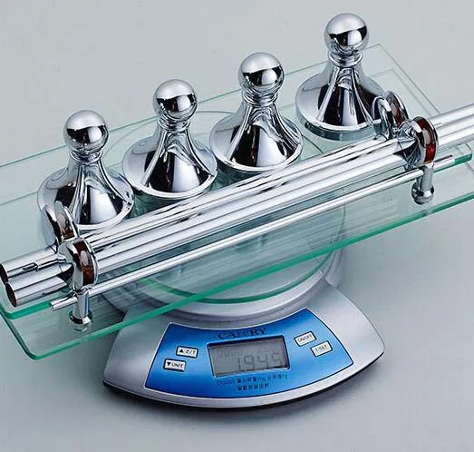 Двухуровневая антикварная стеклянная полка для ванной комнаты|glass bathroom shelves|bathroom