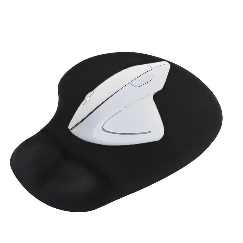 Mouse With Black Pad CHYI Беспроводная белая вертикальная эргономичная компьютерная мышь 2,4G оптическая 6D игровая мышь с usb-приемником с подсветкой Wirst коврик Игровые мыши - Цвет: Mouse With Black Pad