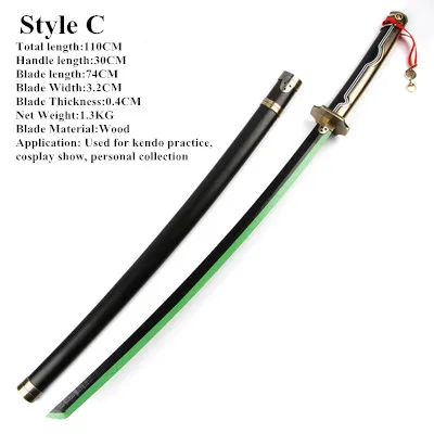 Style C(110CM) Катана Серафим конца Owari No Serafu Yuichiro Hyakuya меч черный демон асурамару косплей реквизит для Хэллоуина - Цвет: Style C(110CM)