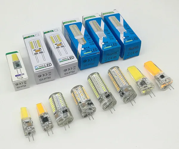 При заказе 1 10 штук&gt светодиодный лампы SMD 3014 Высокая мощность 64 чипы G4 G9 4 Вт E14 E12