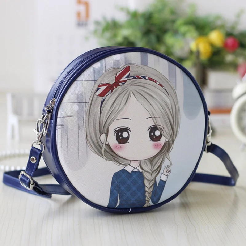 

Women's Small Cute PU Leather Cartoon Princes Coin Purse Feminina Wallet Crossbody Money Bag Bolso Bolsa Carteira for Girls
