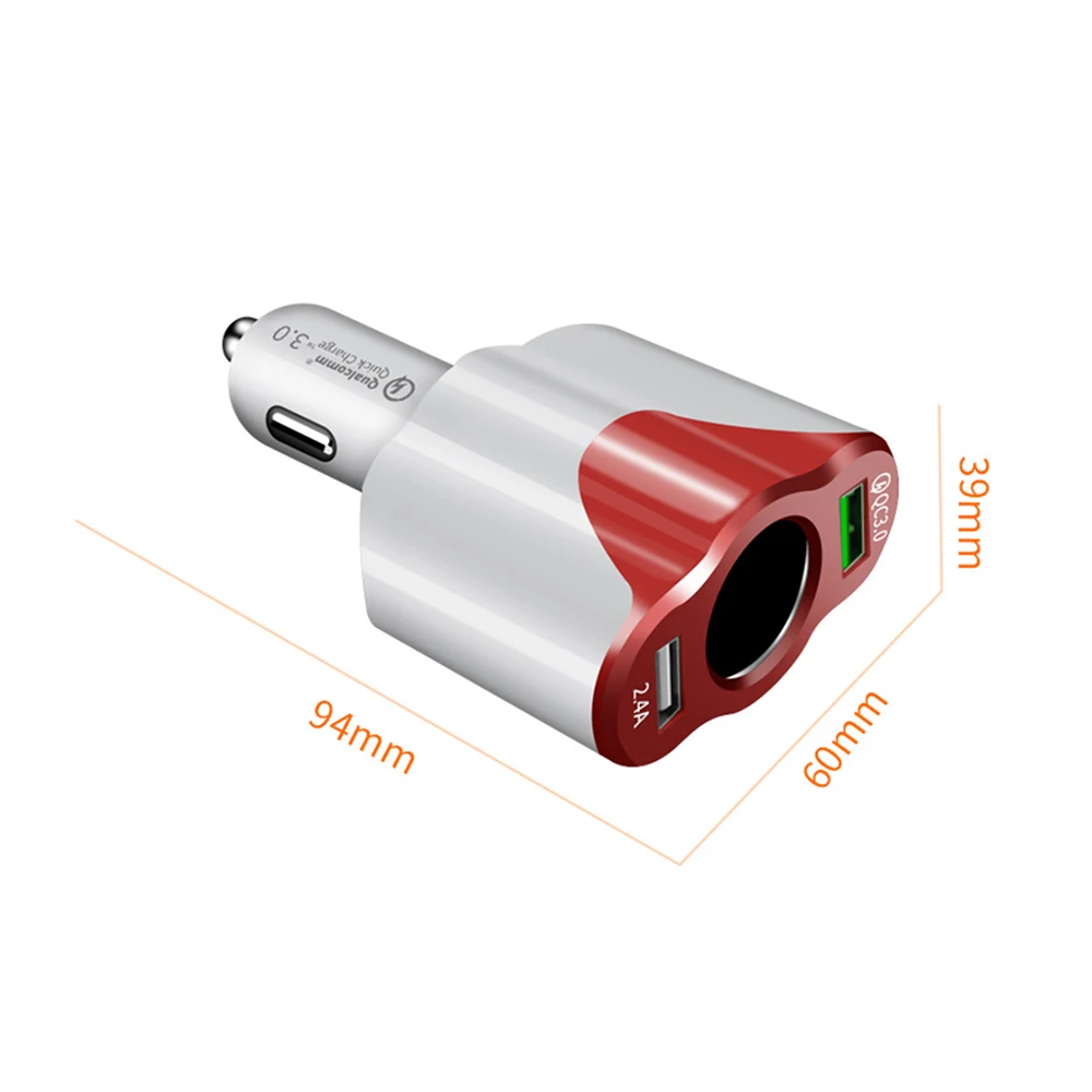 Хит продаж Автомобильный USB прикуриватель зарядное устройство 12В 24В