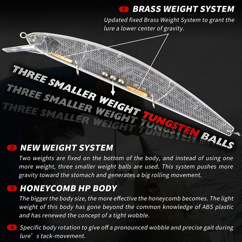 Рыболовная приманка ALLBLUE JERKBAIT CHANCE 130SP 130 мм 20 г вольфрамовый Воблер для ловли щуки