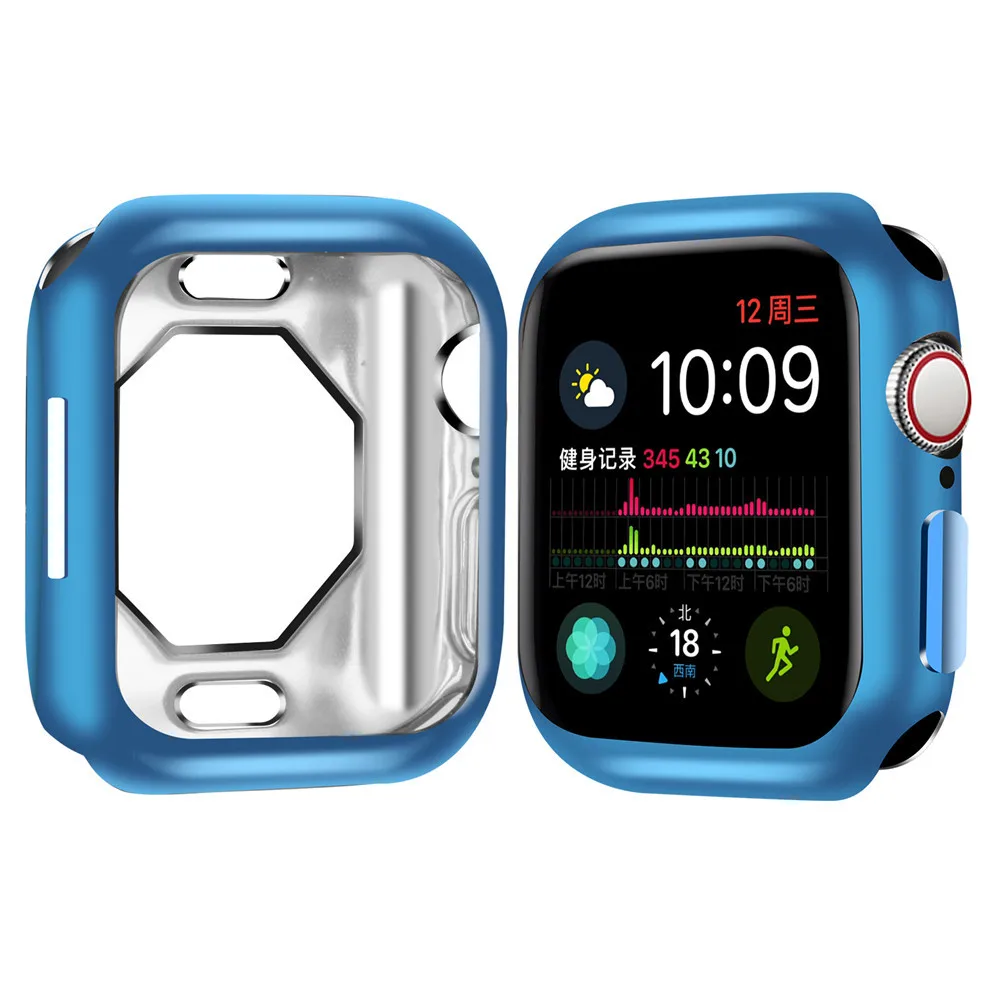 Мягкий чехол бампер для Apple Watch SE Series 6 5 4 40 мм 44 мм|Ремешки часов| |