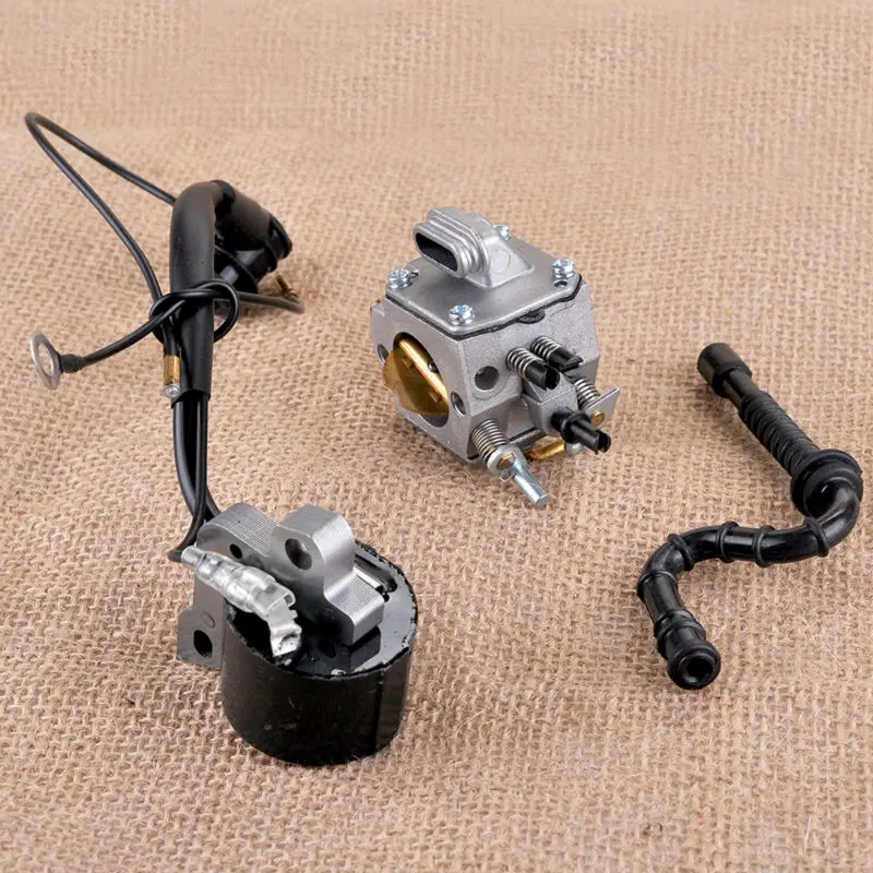 Карбюратор катушка зажигания Топливопровод подходит STIHL MS290 MS310 MS390 029 039 Bobine