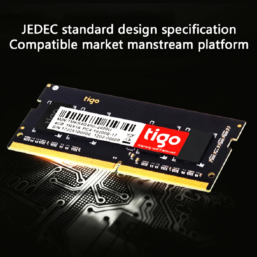 Tigo DDR4 4 ГБ 8 ГБ оперативная память 2400 МГц память ddr 4 SoDIMM для ноутбуков мини ПК 2133 МГц