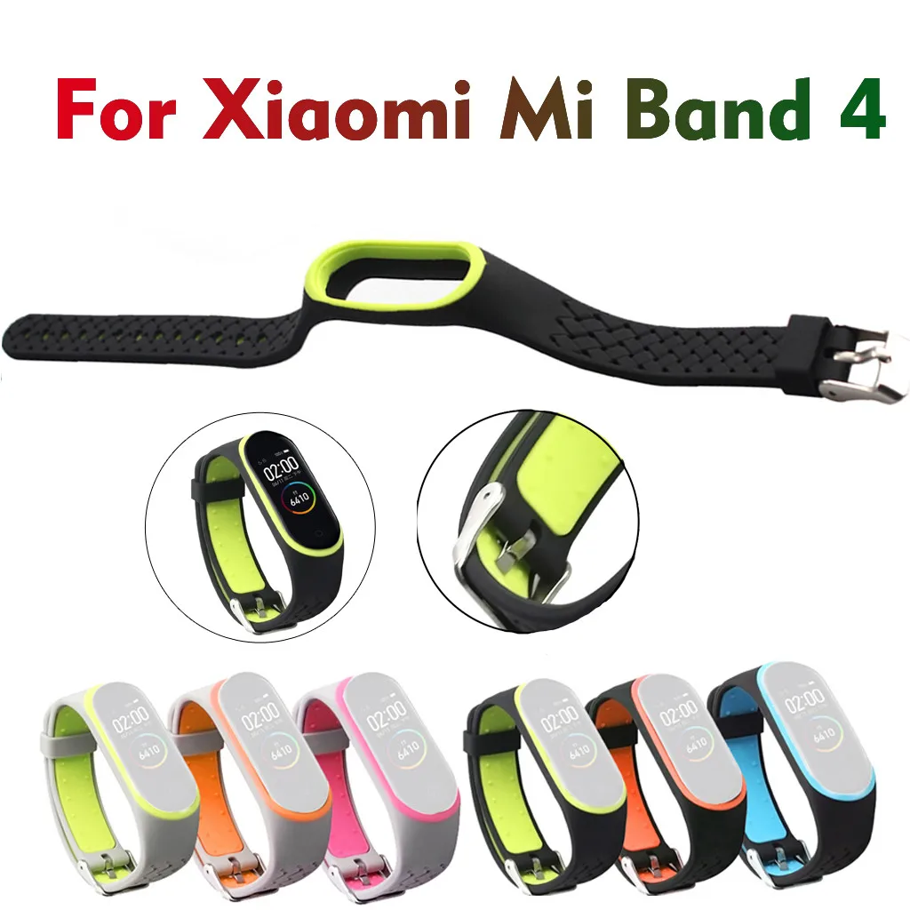 Ремешок для часов Xiaomi Mi Band 4 сменный вентилируемый спортивный мягкий браслет на