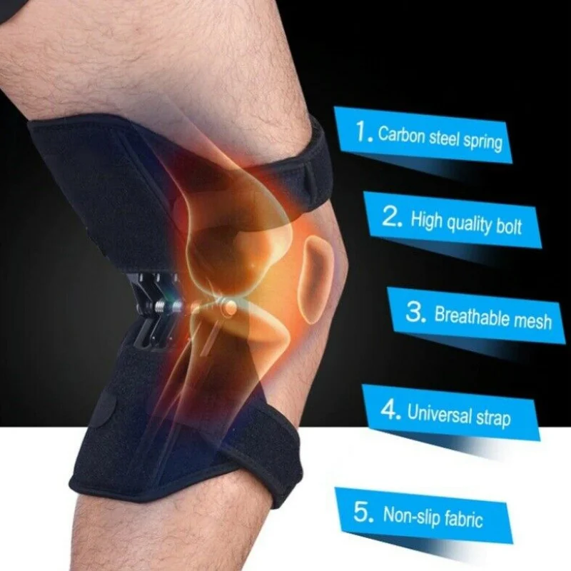 Воздухопроницаемая Нескользящая наколенник 1 пара мощная опора для суставов