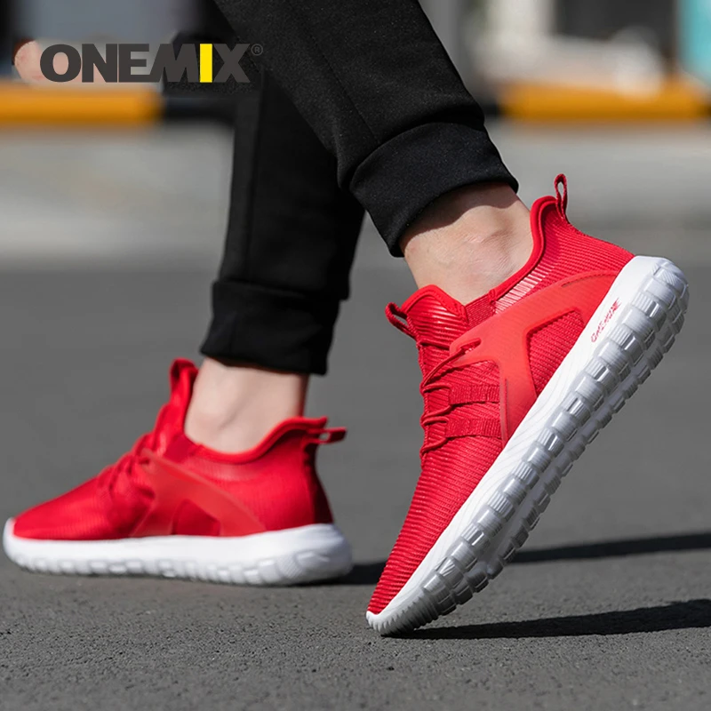 ONEMIX Summer Lightweight Running Shoes for Men Loafers Black Mesh Air Breathable Designer Jogging Sneakers Outdoor Sports Shoes