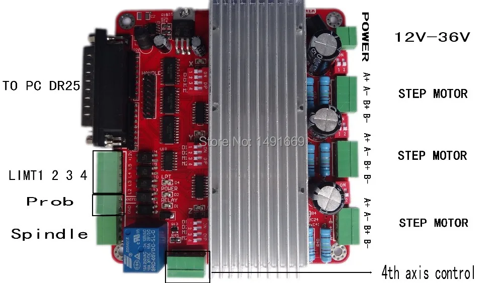 3 оси TB6560 3.5A ЧПУ гравировальный станок шаговый двигатель драйвер платы 16