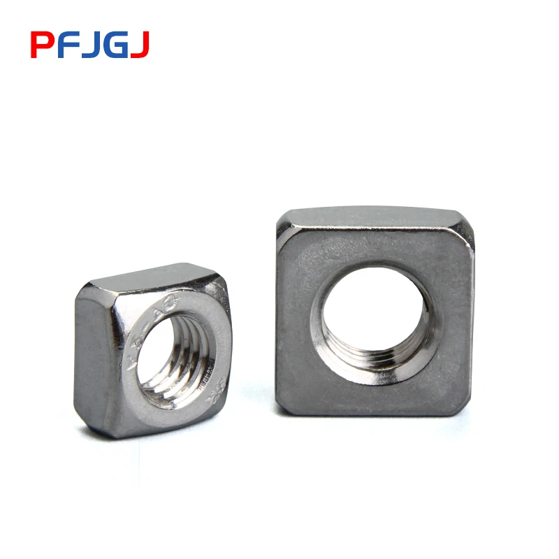 Peng Fa 100/50/20/10 шт. DIN557 GB39 M3 M4 M5 M6 M8 304 и 201 квадратные гайки из нержавеющей стали|Гайки| |