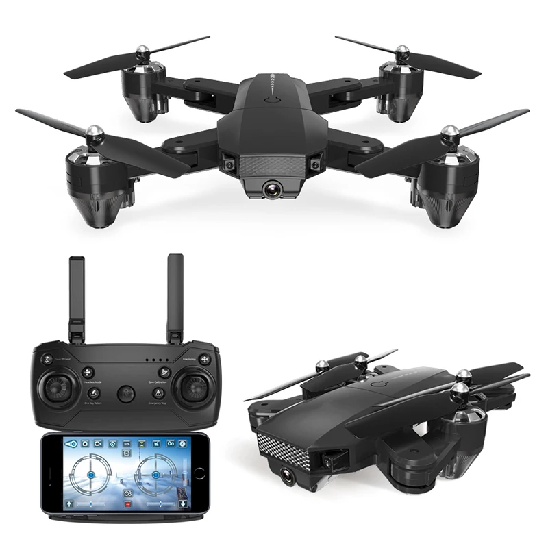 Радиоуправляемый вертолет складной Дрон с камерой HD 0.3MP 2MP воздушный