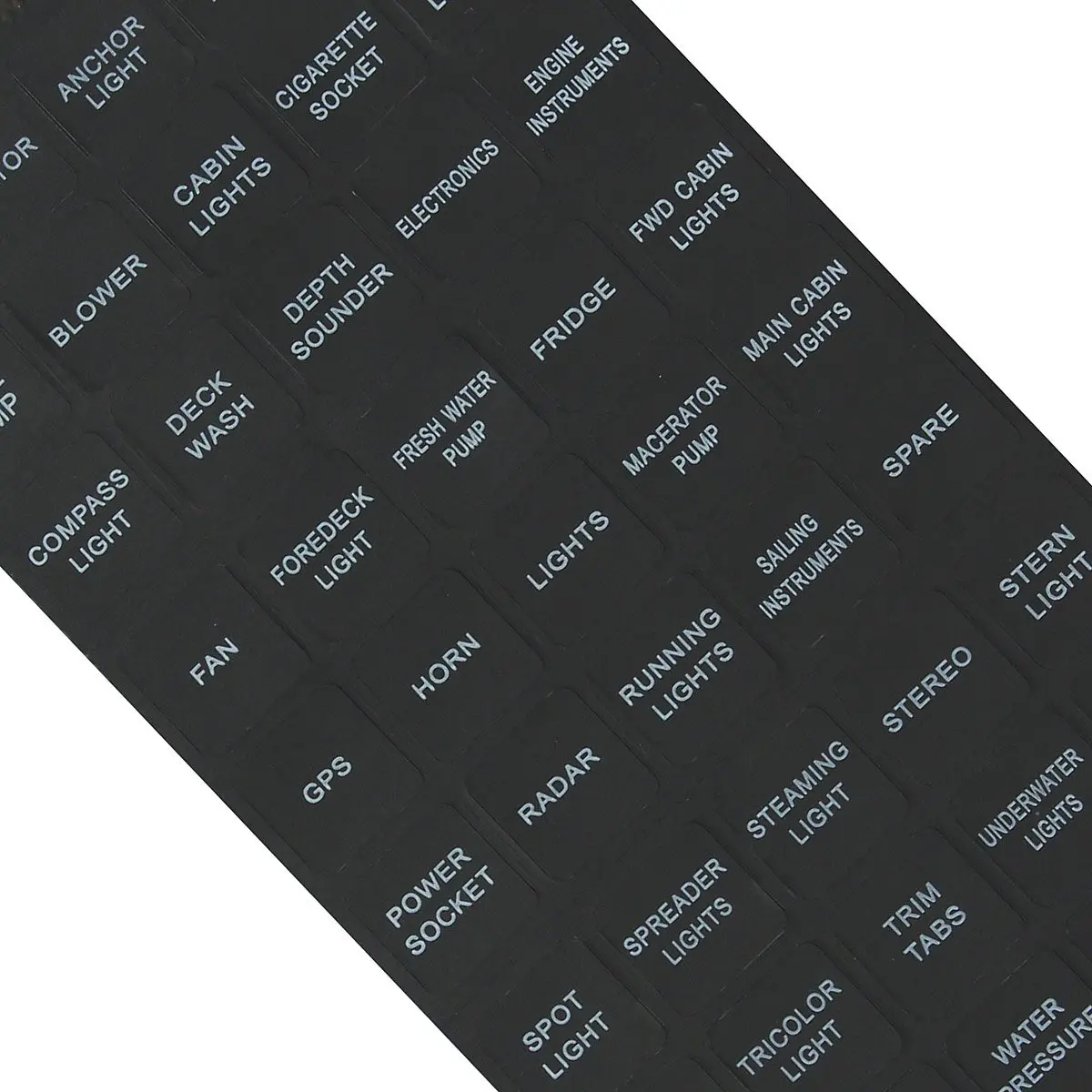 Автомобильный выключатель для лодок панель Переводные картинки набор этикеток 45