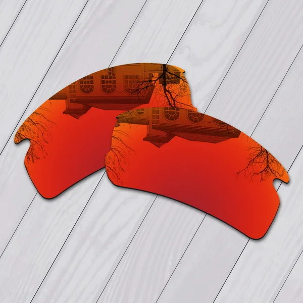 Fire Red Mirror E.O.S Polarized Enhanced Replacement Lenses for Oakley Flak 2.0 Asian Fit Sunglasses- Multiple Choice - Цвет линз: Fire Red Mirror