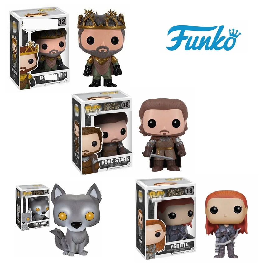 Игра престолов Ренли Баратеон Робб Старк Ygritte серый ветер ПВХ фигурка Коллекция