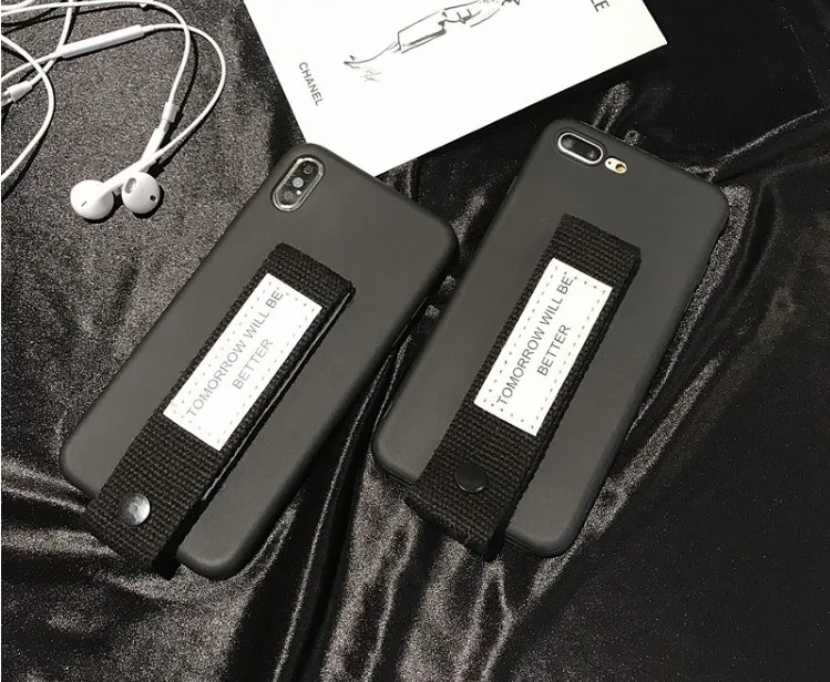 Простой напульсник чехол для телефона для iphone XS MAX чехол для iphone 11 pro max X XR 6 S 7 8 plus s8 s9 s10 Plus s10lite note10 note9 8
