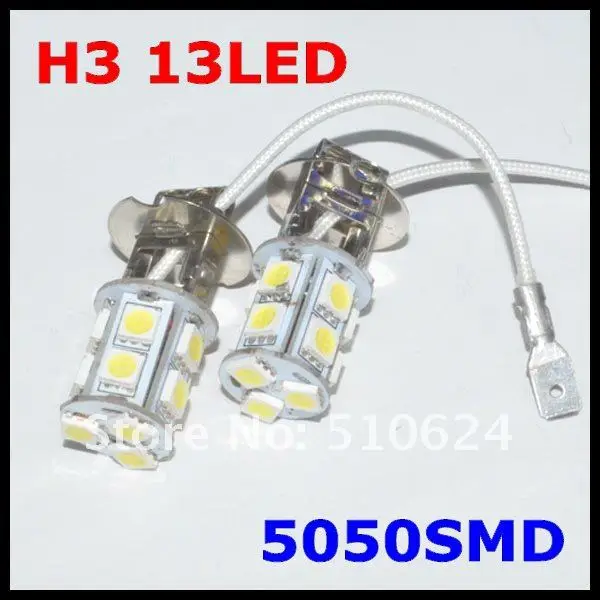 Бесплатная доставка автомобильная противотуманная фара H3 13SMD 5050 светодиодный