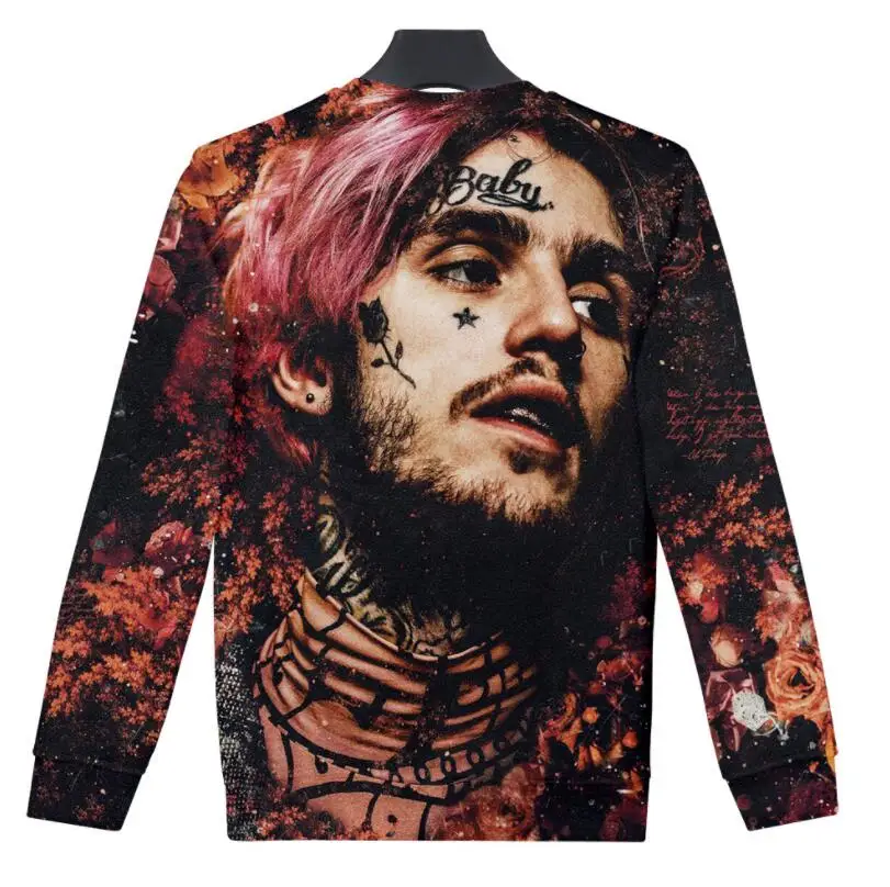 

2018 R.I.P Lil Peep Rapper Singer 3D Hoodie Sweatshirt Men Women O-Neck Long Sleeve Hip Hop Oversized Jacket Male Sweat Homme