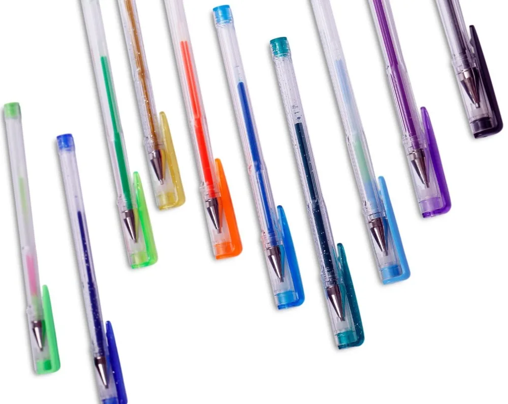 Набор гелевых ручек с чехлом 40 уникальных цветов для школьных художественных