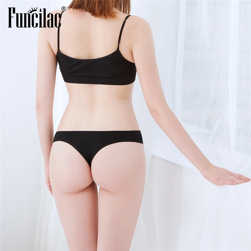 FUNCILAC нижнее белье женские сексуальные прозрачные кружевные лоскутные g стринги