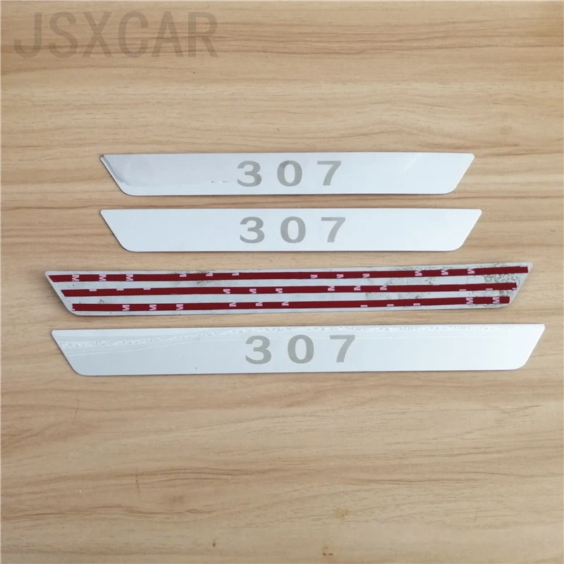 Для Peugeot 206 207 307 308 406 407 508 2008 3008 5008GT из нержавеющей стали Накладка на порог