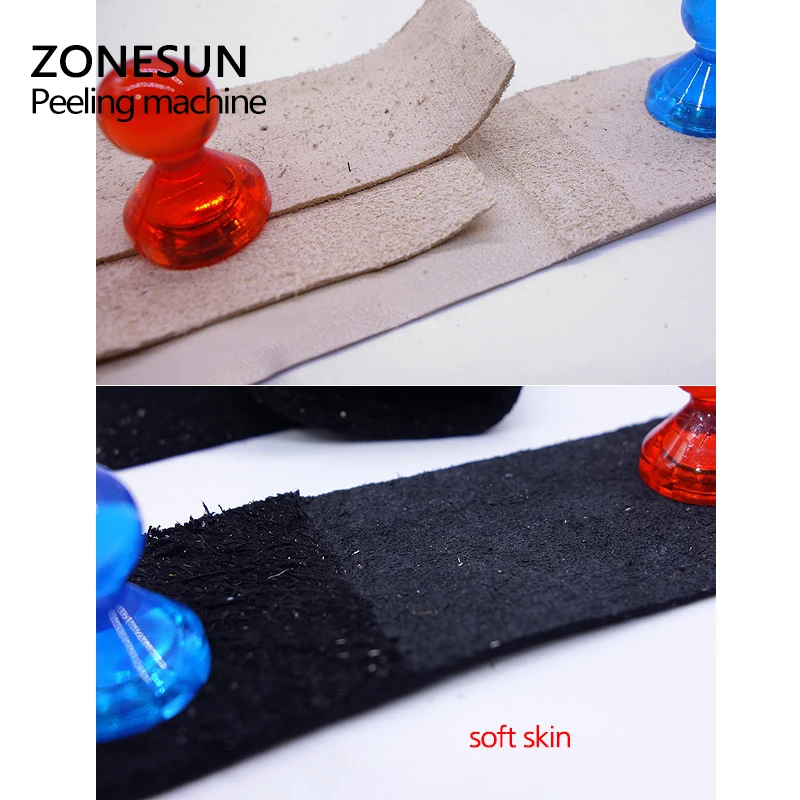 ZONESUN кожаная машина для очистки кожи ручной кожаный разделитель с 5 двойными