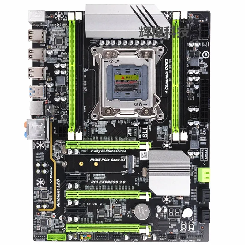 100% Новинка X79 плата LGA2011 материнская поддерживает 8G Сервер ECC память E5 2670 2690CPU
