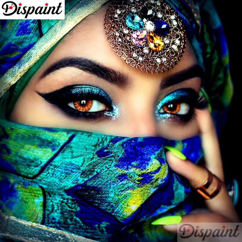 

Dispaint Full Square/Round Drill 5D DIY Diamond Painting "Masked beauty" Embroidery Cross Stitch 3D Home Decor Gift A10599