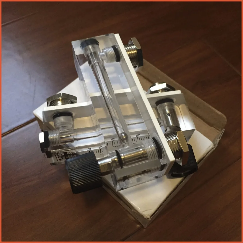 LZT-6T 5-50L/min Square Panel Type Gas Flowmeter Air Flow Meter rotameter LZT6T Tools Flow Measuring