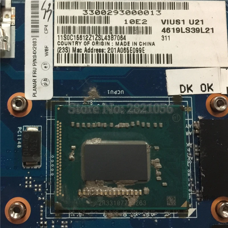 Материнская плата для ноутбука 04X2003 VIUS1 материнская lenovo Thinkpad S431 14 дюймовый