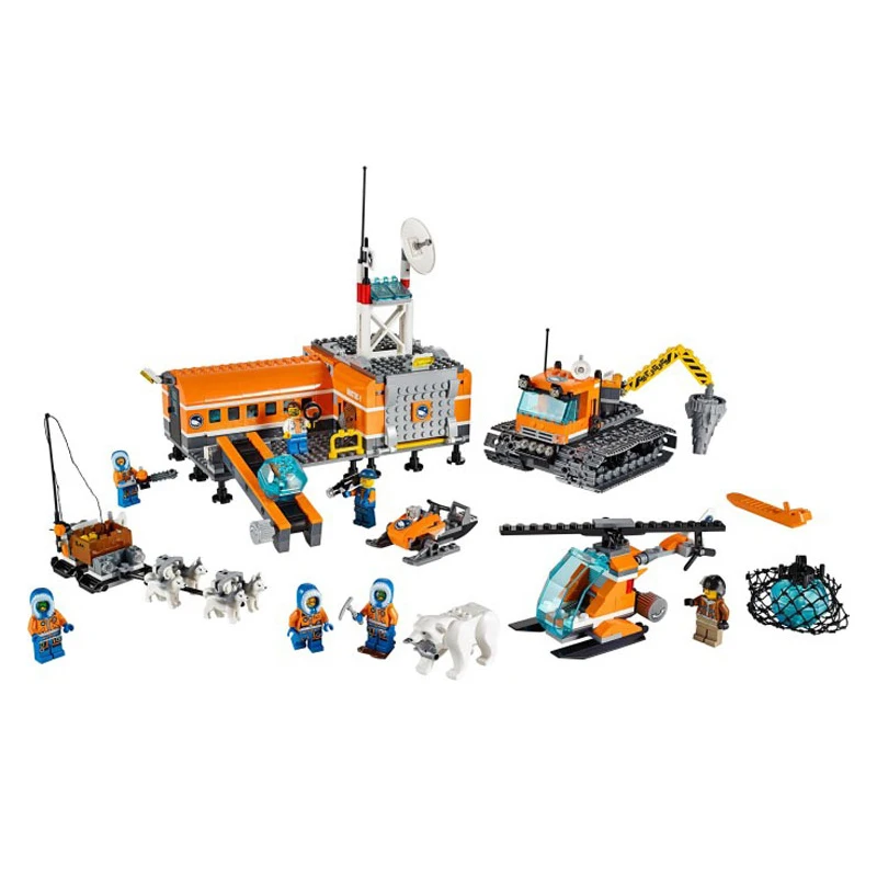 Zhenwei 10442 Arctic Base Camp Helicrane строительные блоки кирпичи игрушки для детей 60036 фигурки